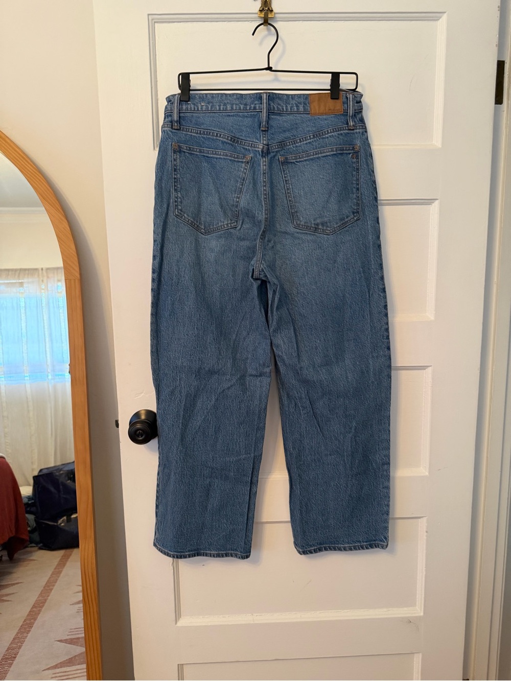 Madewell The Perfect Vintage Wide Leg Crop Women's Jeans in Medium Blue Wash - Picture 5 of 11